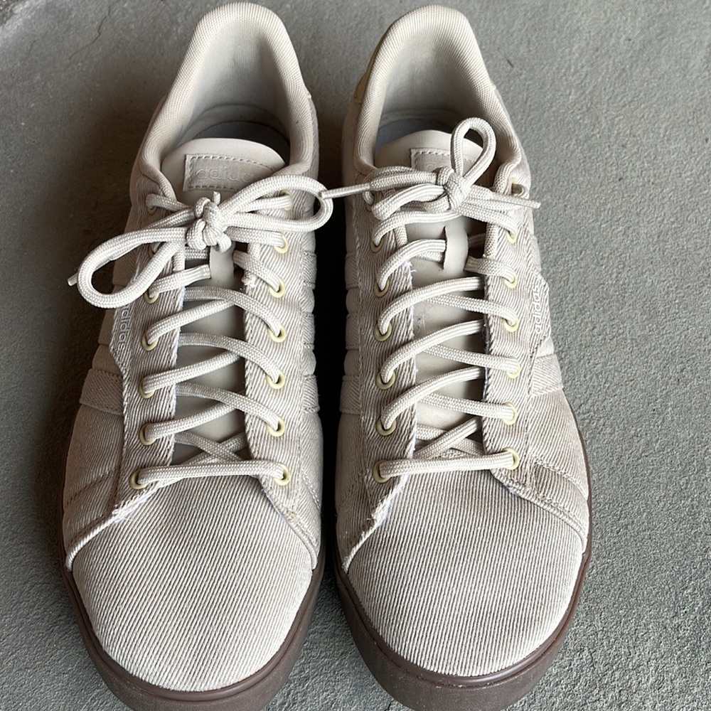 ADIDAS TAN SEELY HEMP CANVAS SUMMER READY SNEAKERS